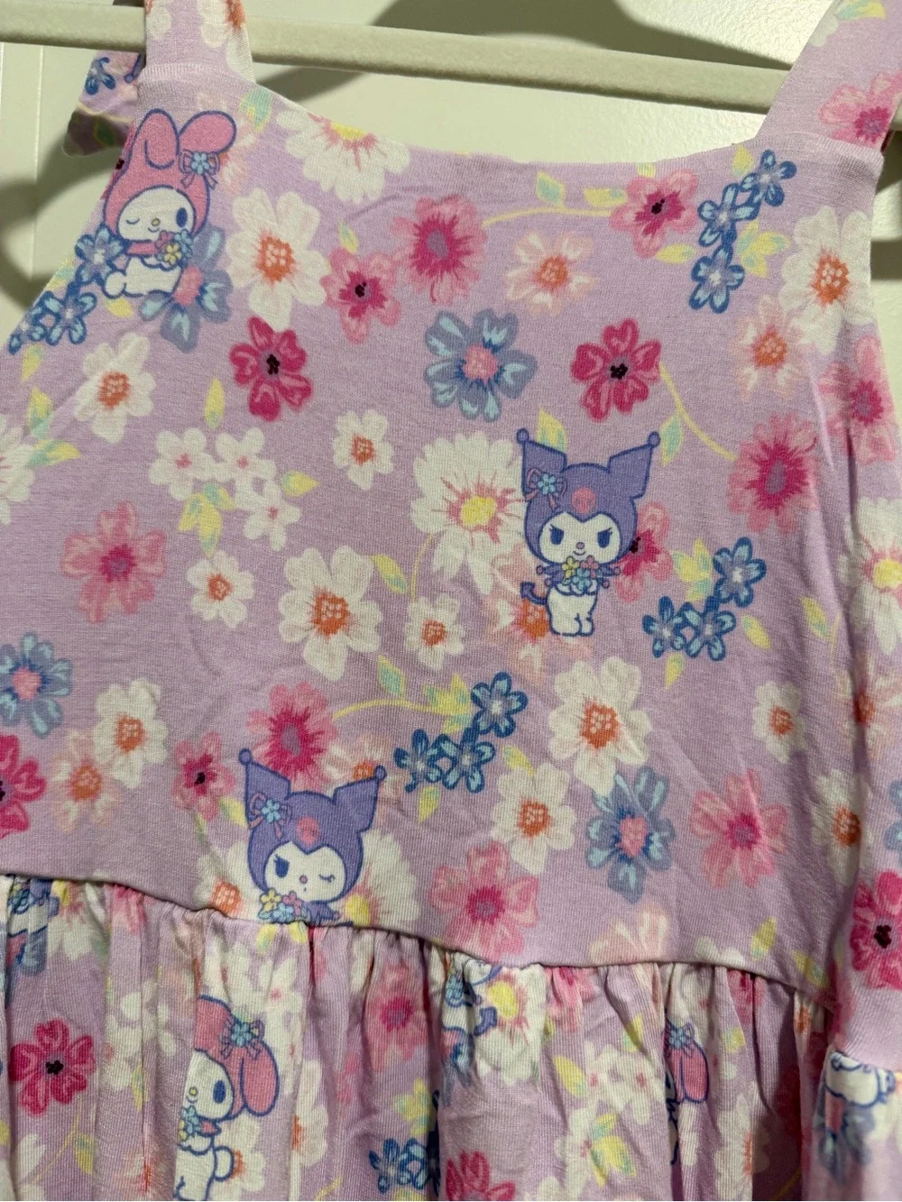 Posh Peanut Kuromi and My Melody Garden Party Babydoll Dress 5/6